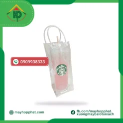 túi nhựa pvc đựng ly giữ nhiệt phúc long