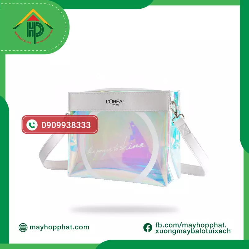 Túi pvc 7 màu trong suốt