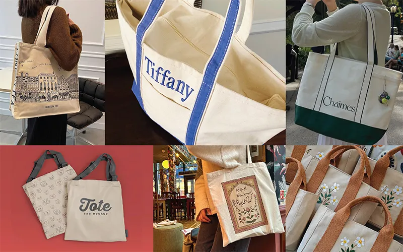 Túi tote canvas - Phong cách tối giản hiện đại