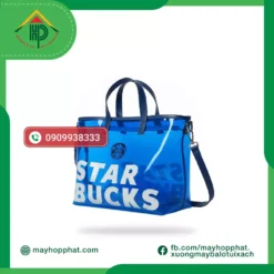 High-Quality Starbucks PVC tote bag | Waterproof & Fashionable Shopping Bag túi tote pvc cửa hàng starbucks