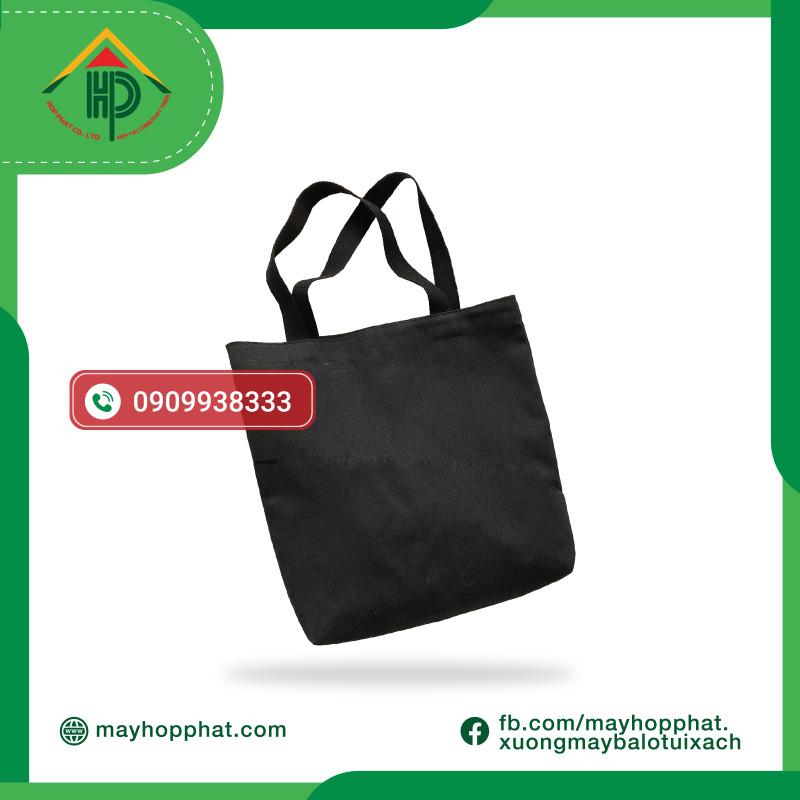 Trendy Canvas Tote Bag – Premium 3-Layer Construction, 4 Smart Compartments | Hop Phat túi xách vải bố thời trang