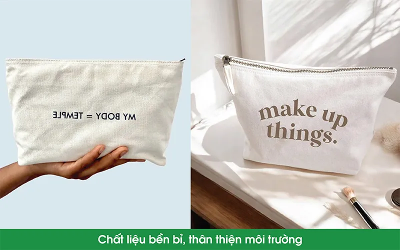 Túi Canvas Đựng Mỹ Phẩm