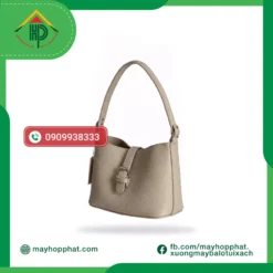túi xách da microfiber Khaki