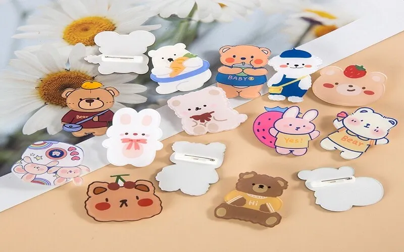 Backpack decorative buttons