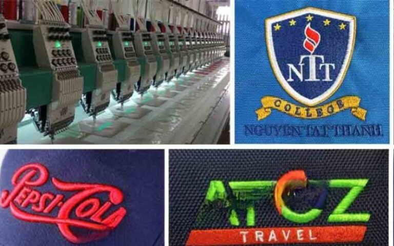 Backpack logo printing and embroidery