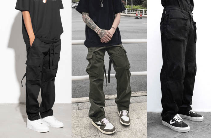 Cargo pants with oversized t-shirt stylish sporty