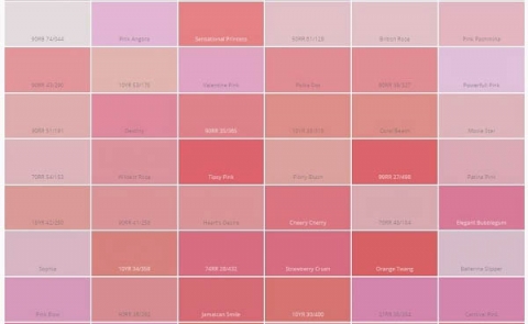 Countless shades of pink