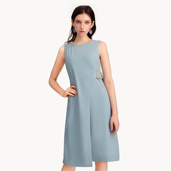 Very cute pastel blue sleeveless dress