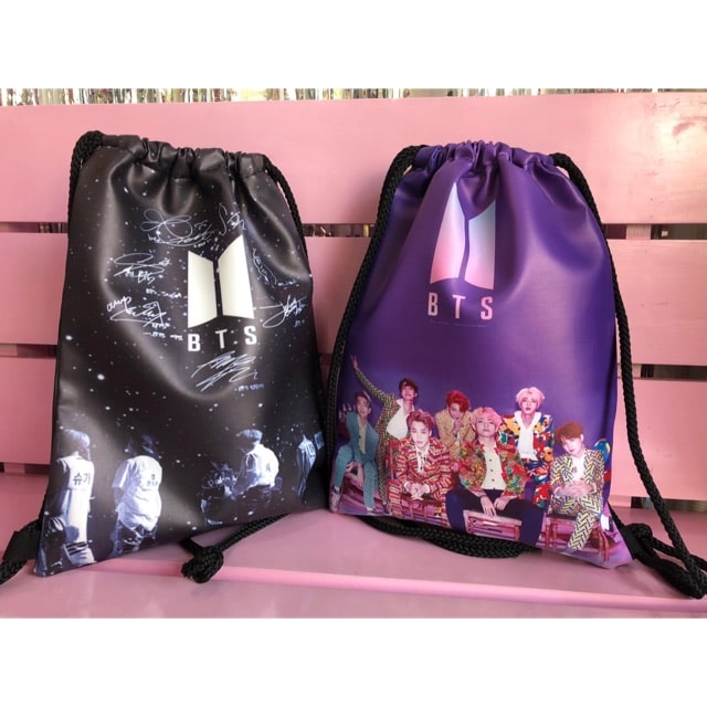 Drawstring backpack model printed with idol images or names Drawstring backpack model printed with idol images or names
