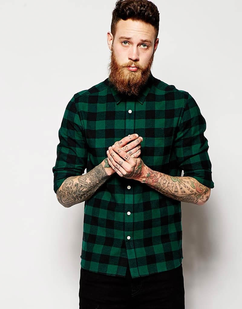 Dusty style with green striped shirt