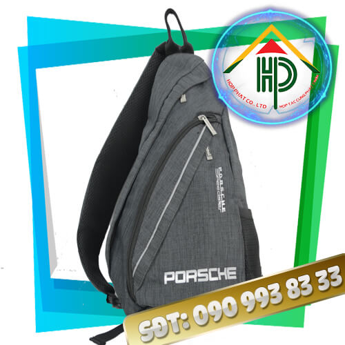 Front view of Porsche crossbody bag