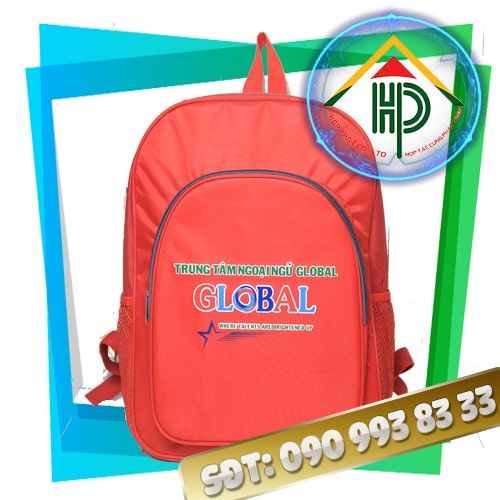 Global English Backpack Front View