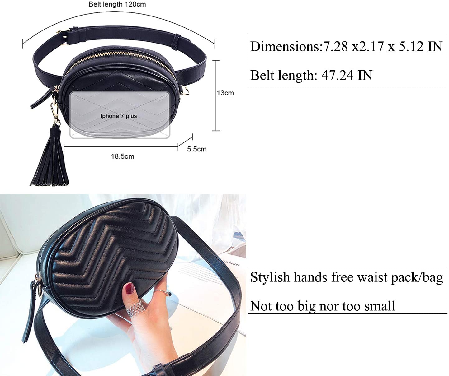 Hip bag strap length Hip bag strap length