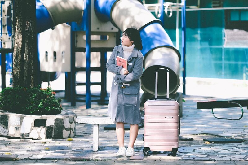 Horizo sweet and feminine fashionable womens wheeled luggage