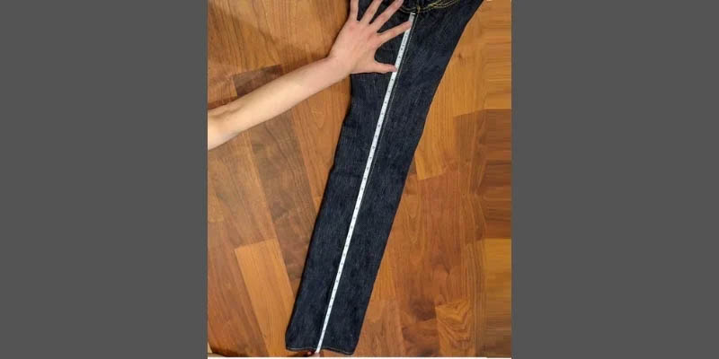 Measure women's jeans size using your existing jeans length Measure women's jeans size using your existing jeans length