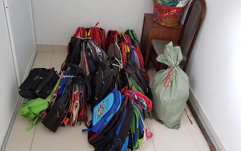 old backpack