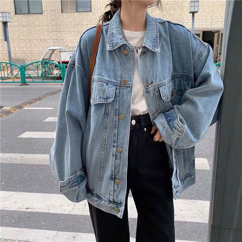 Oversized denim jacket