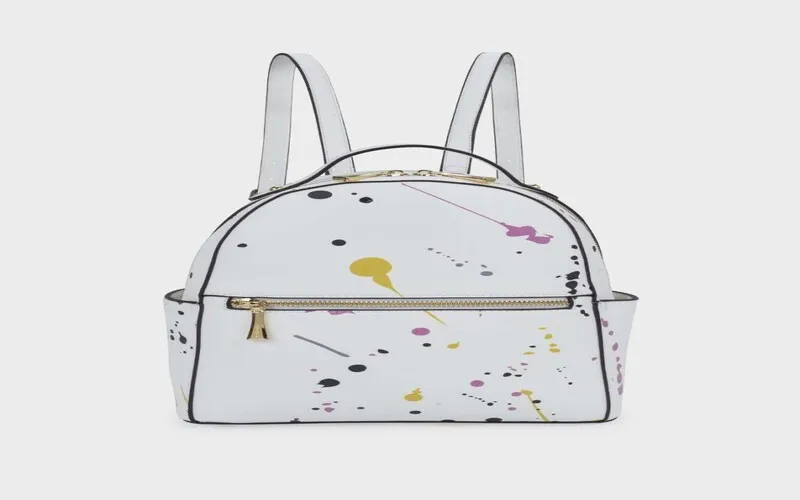 pattern decorated backpack