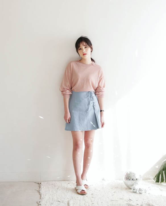 Plain T-shirt and A-line Skirt, Personal and Outstanding
