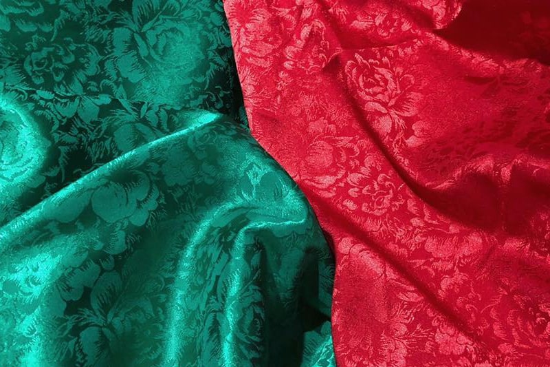 raised pattern brocade fabric