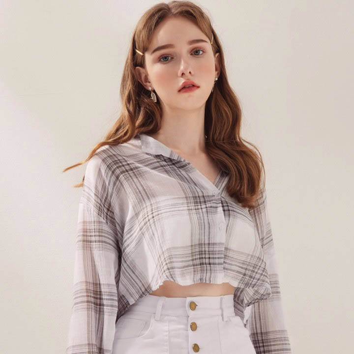 Shirt crop tops Shirt crop tops