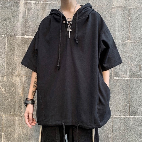 Short-sleeve hoodies