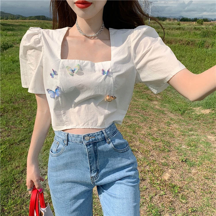 Square neck crop tops Square neck crop tops