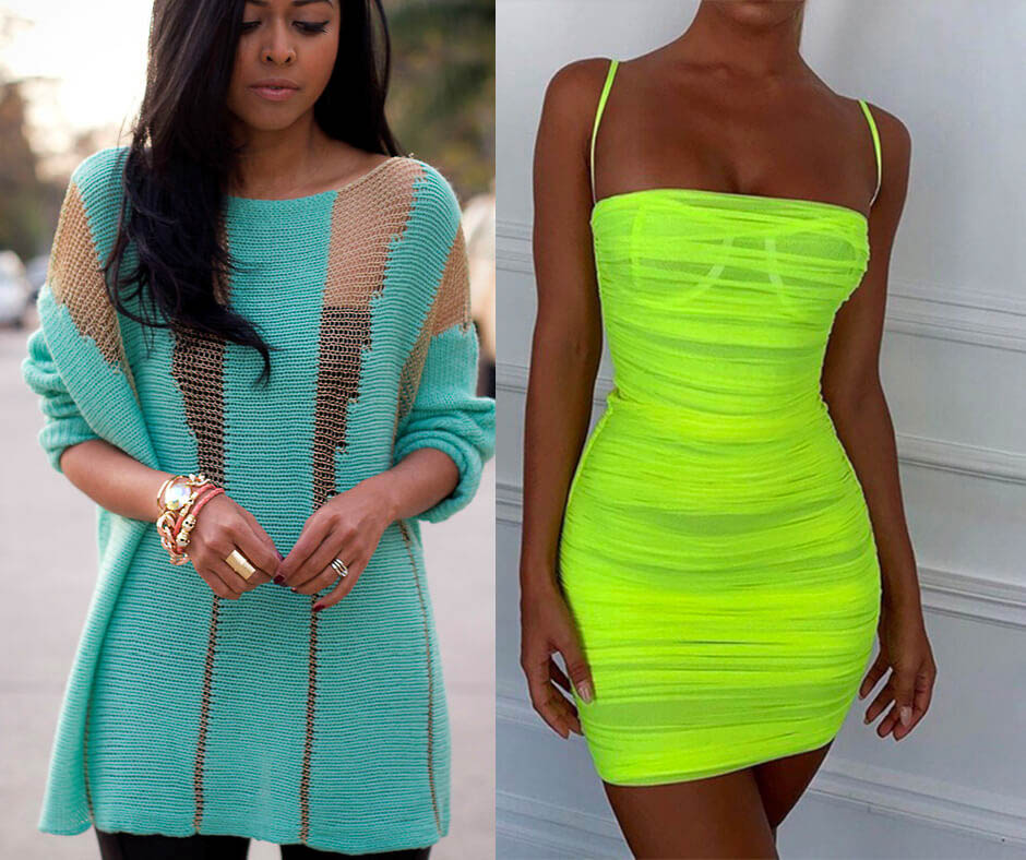 What colors dark skin should not wear