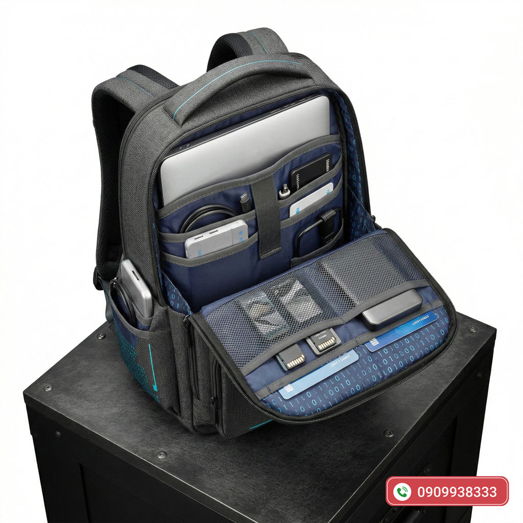 Balo laptop Tech-Shield: Đỉnh Cao Công Nghệ Bảo Vệ Balo Laptop & Thiết Bị Từ Hợp Phát Balo laptop Tech-Shield