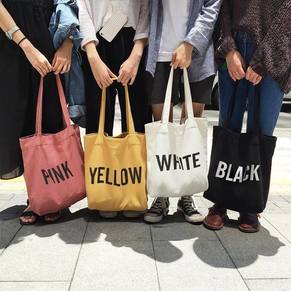 Canvas fabric tote bag — colorful and stylish designs