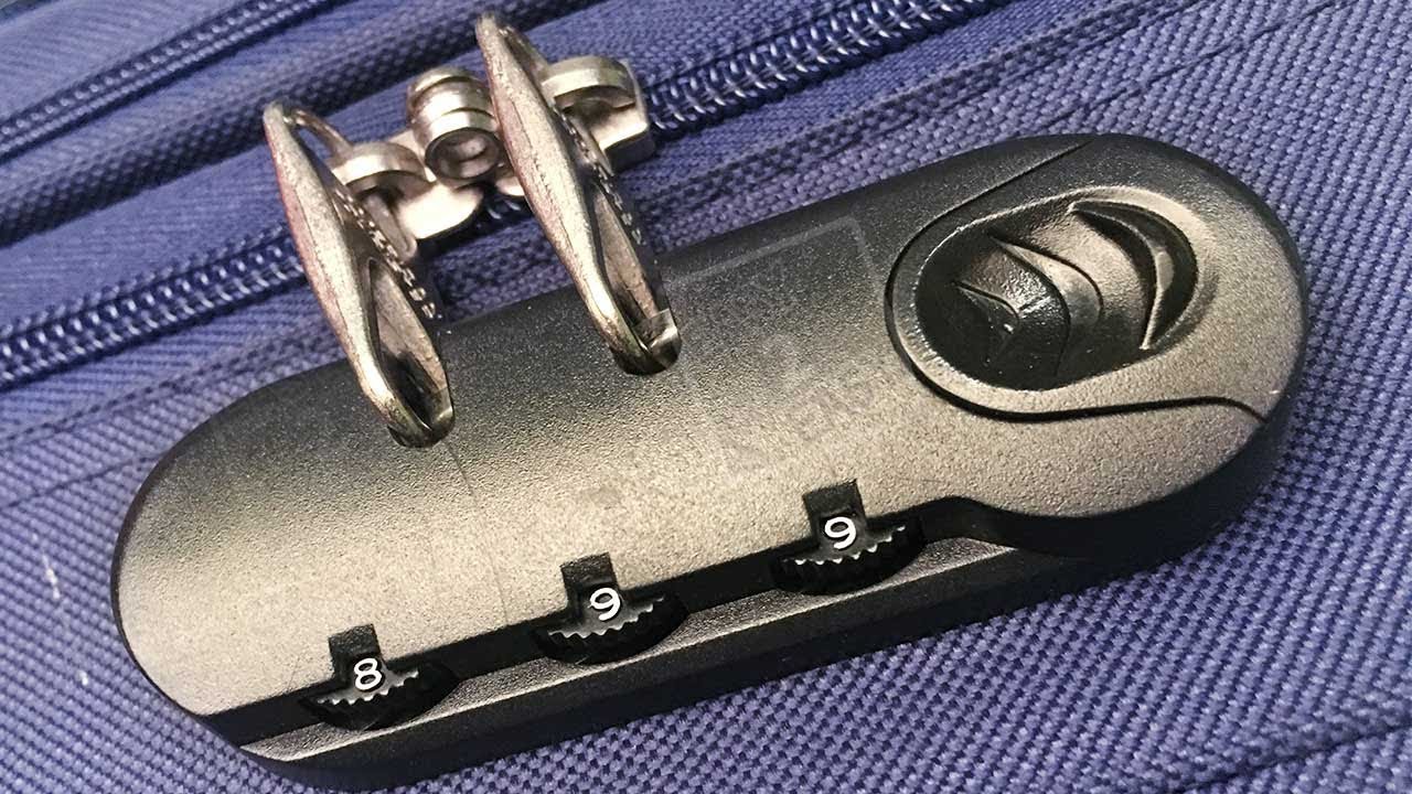 Change suitcase lock password