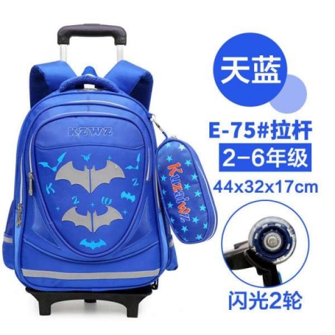 Choose a rolling backpack with the right size for the child