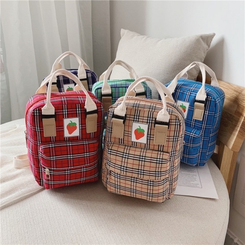 Cotton fabric backpack