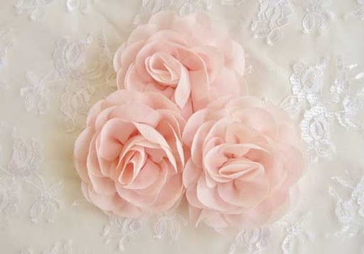 flowers made from chiffon fabric flowers made from chiffon fabric