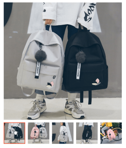 Korean-style student backpack