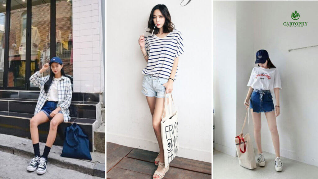 Mixing outfits with tote bags in dynamic style
