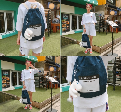 O'BE brand drawstring backpack