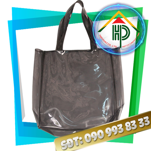 Smoke-Colored PVC Fashion Handbag
