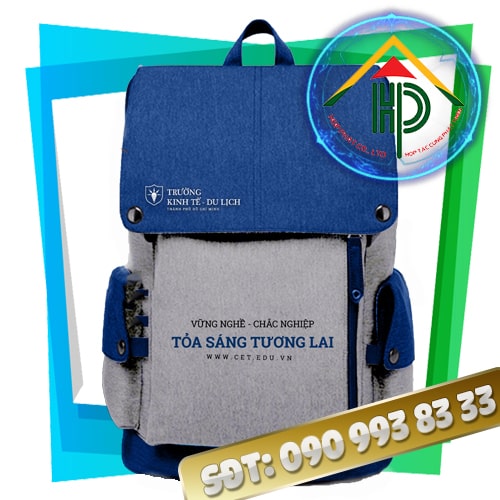 Complete Collection of Student Backpack Models Made at Hop Phat Sewing Factory Tourism Economics University student backpack