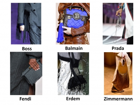 Trendy fringe handbags