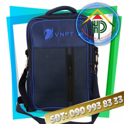 VNPT logo-printed gift backpack made by Hop Phat