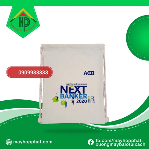 Premium ACB drawstring backpack | Custom Banking Gifting & Wholesale | May Hop Phat ACB drawstring backpack