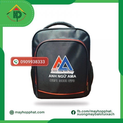 Premium AMA English Blue Backpack | Custom School Uniform & Branding Gear Premium AMA English Blue Backpack | Custom School Uniform & Branding Gear