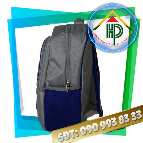 AQUA Promotional Backpack – 1680D Canvas, 5 Compartments, YKK Zipper, Embroidered Logo | Hop Phat AQUA Promotional Backpack