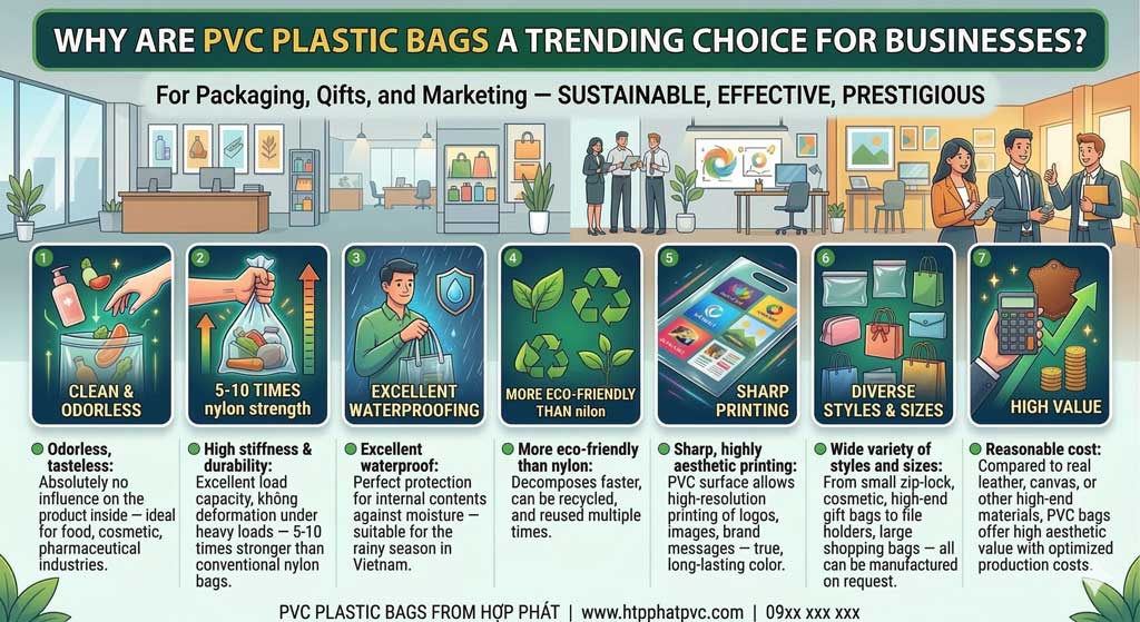 🛍️ Are PVC Bags Really Safe? — A Complete Expert Answer from Hop Phat 🛍️ Are PVC Bags Really Safe? — A Complete Expert Answer from Hop Phat