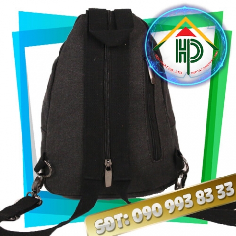 Back view of Fashion Canvas Crossbody Bag