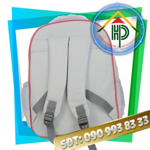 Back view of Long Khanh English center backpack