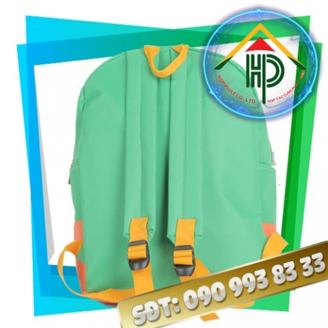 Bao Quyen Kindergarten Backpack – Premium 600D Canvas, PVC Water-Resistant, Eye-Catching Blue Bao Quyen Kindergarten Backpack Back View