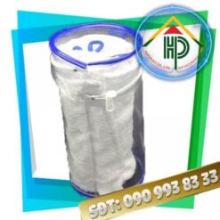 Blue Cylindrical PVC Bag