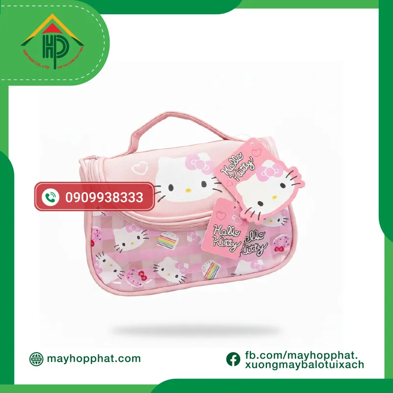 túi đựng mỹ phẩm dễ thương Hello Kitty Cute Hello Kitty Cosmetic Bag